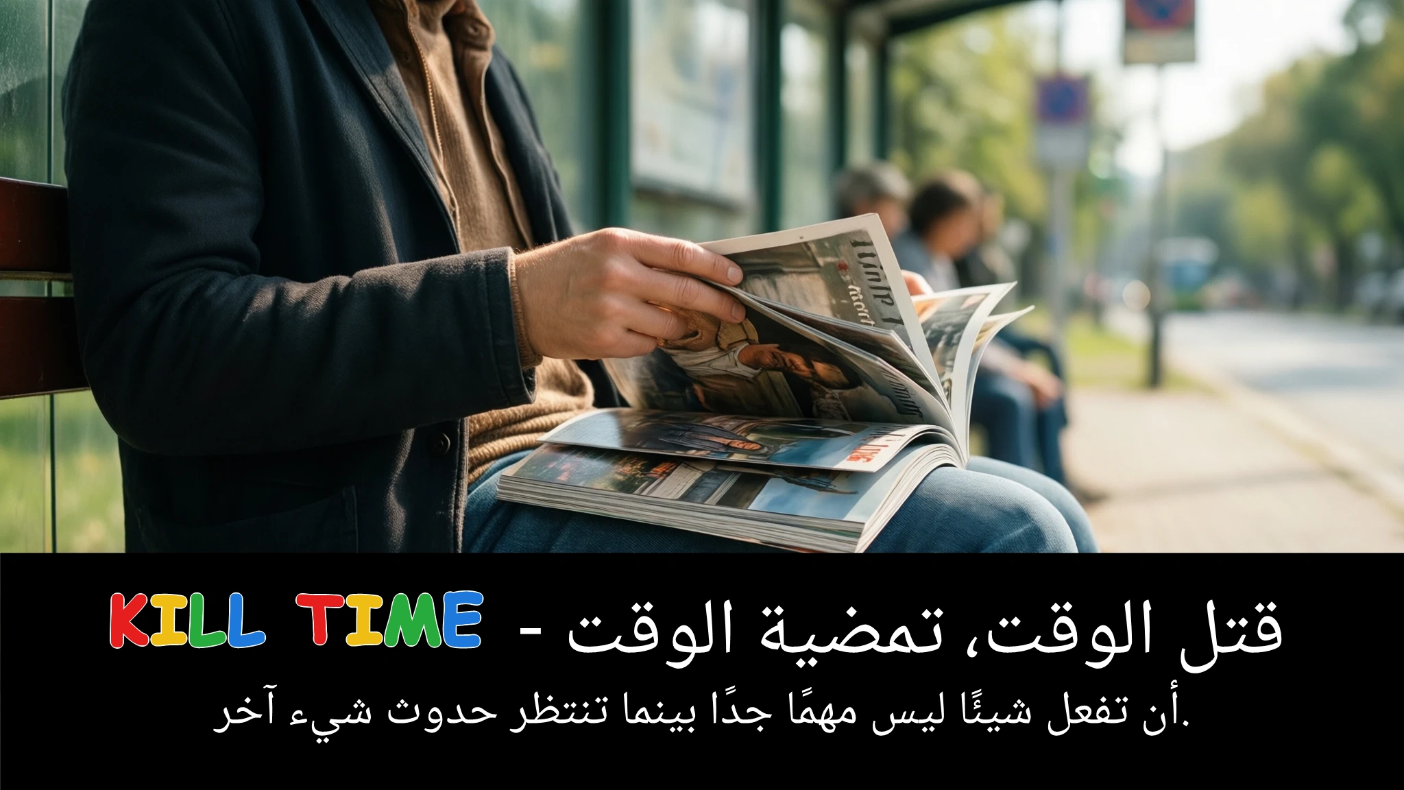 Arabic Illustration for kill time